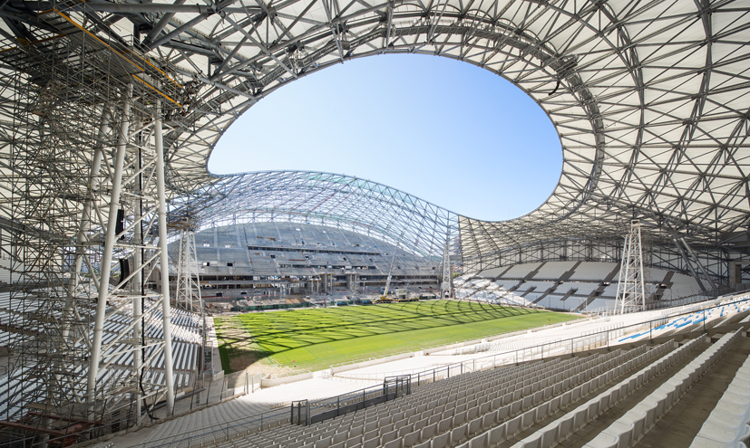 Les nouvelles tribunes du Stade Vélodrome