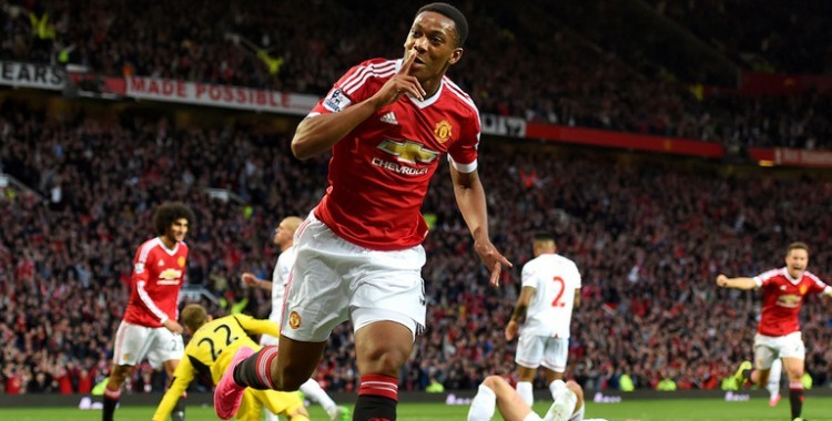 Premier but d'Anthony Martial sous les couleurs de Manchester United