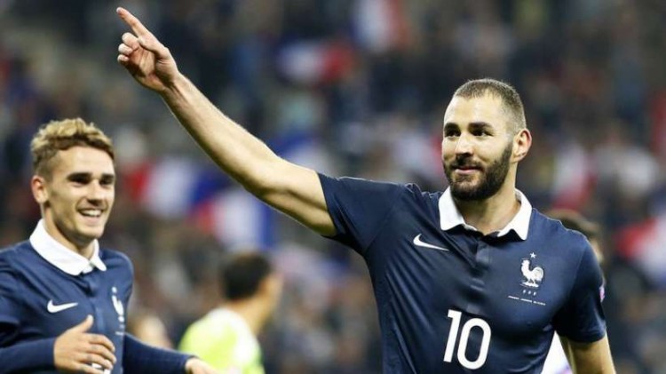 Karim Benzema de nouveau buteur chez les Bleus